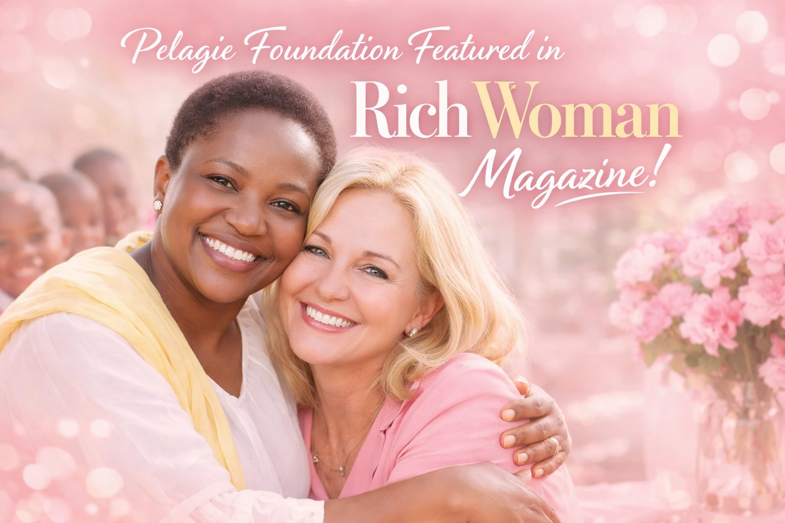 Pelagie Foundation Featured in Rich Woman Magazine!